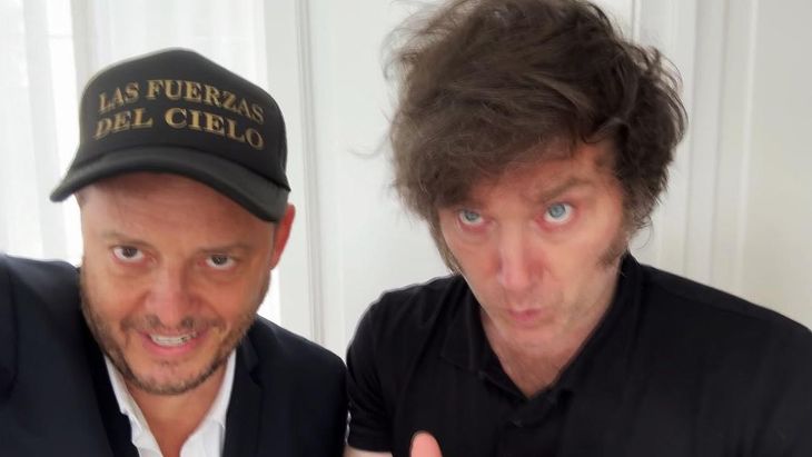 Demian Reidel y Javier Milei