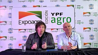 Milei habló ante empresarios en Expoagro.