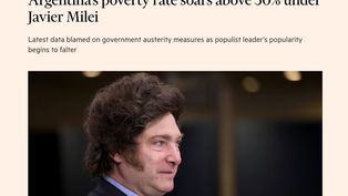 fuerte critica del financial times por la pobreza: es una senal de advertencia para milei
