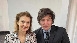 Diana Mondino y Javier Milei.