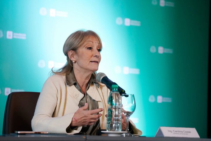 Carolina Cosse, intendenta de Montevideo, la capital uruguaya.