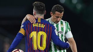 Andrés Guardado y Lionel Messi en España.