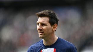 Lionel Messi jugando para el PSG.