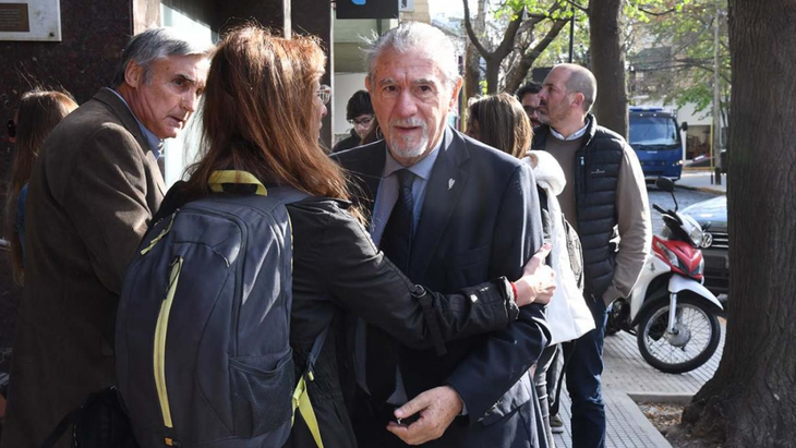 Federico Storani, este lunes, en la primera jornada del juicio