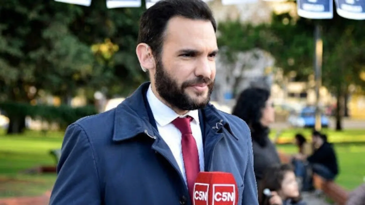 Nicolás Munafó, periodista de C5N agredido por la custodia de Mauricio Macri