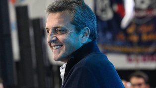 Sergio Massa en el acto “El deporte por la patria” en Obras Sanitarias.